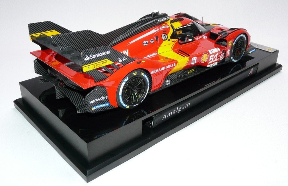Ferrari 499P #51 LeMans 2023 Rood 1:18 van Amalgam, Hobby en Vrije tijd, Modelauto's | 1:18, Ophalen of Verzenden, Nieuw, Auto