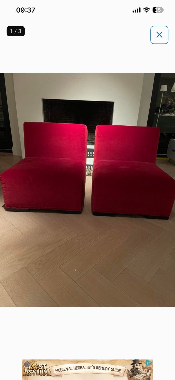 Casa Milana design fauteuils, Ophalen, Zo goed als nieuw, 75 tot 100 cm, 50 tot 75 cm