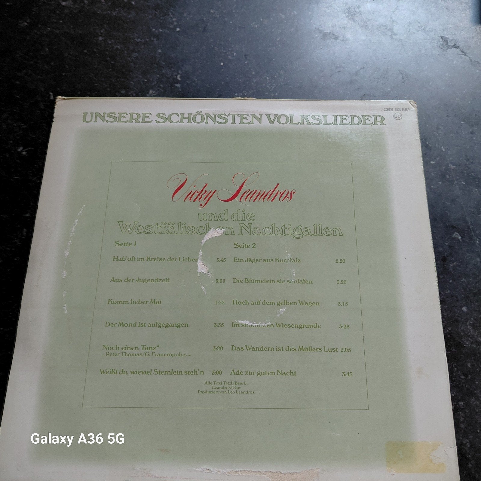 Vicky Leandros - Unsere Schönsten Volkslieder LP, Ophalen of Verzenden, Gebruikt, Overige genres, Album