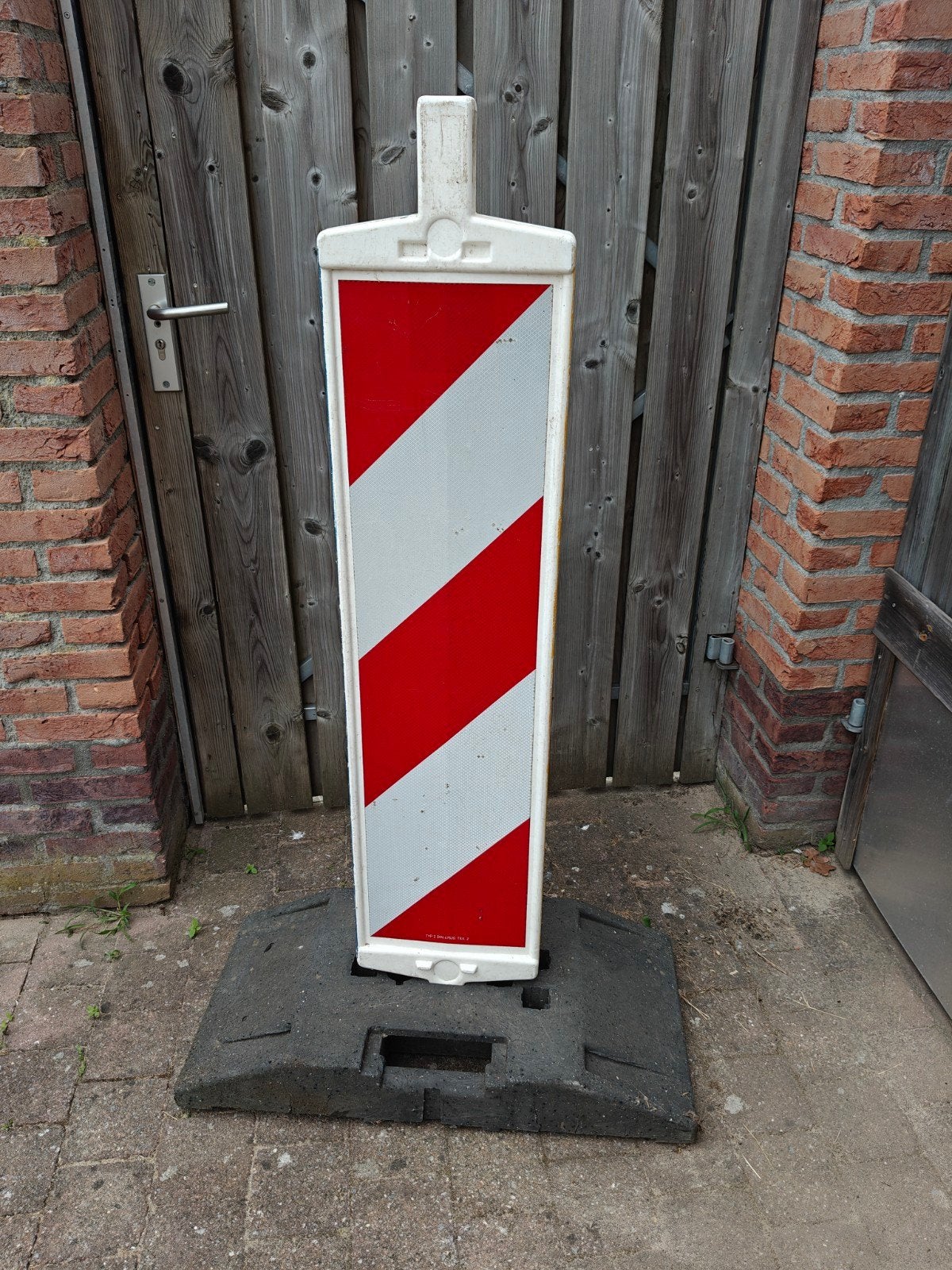 Geleidebaak / Verkeersbaak met voet, Ophalen, Gebruikt