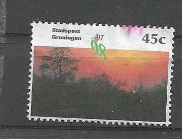 1997 stadspost Groningen - ondergaande zon nr12 45ct, Verzenden, Na 1940, Gestempeld