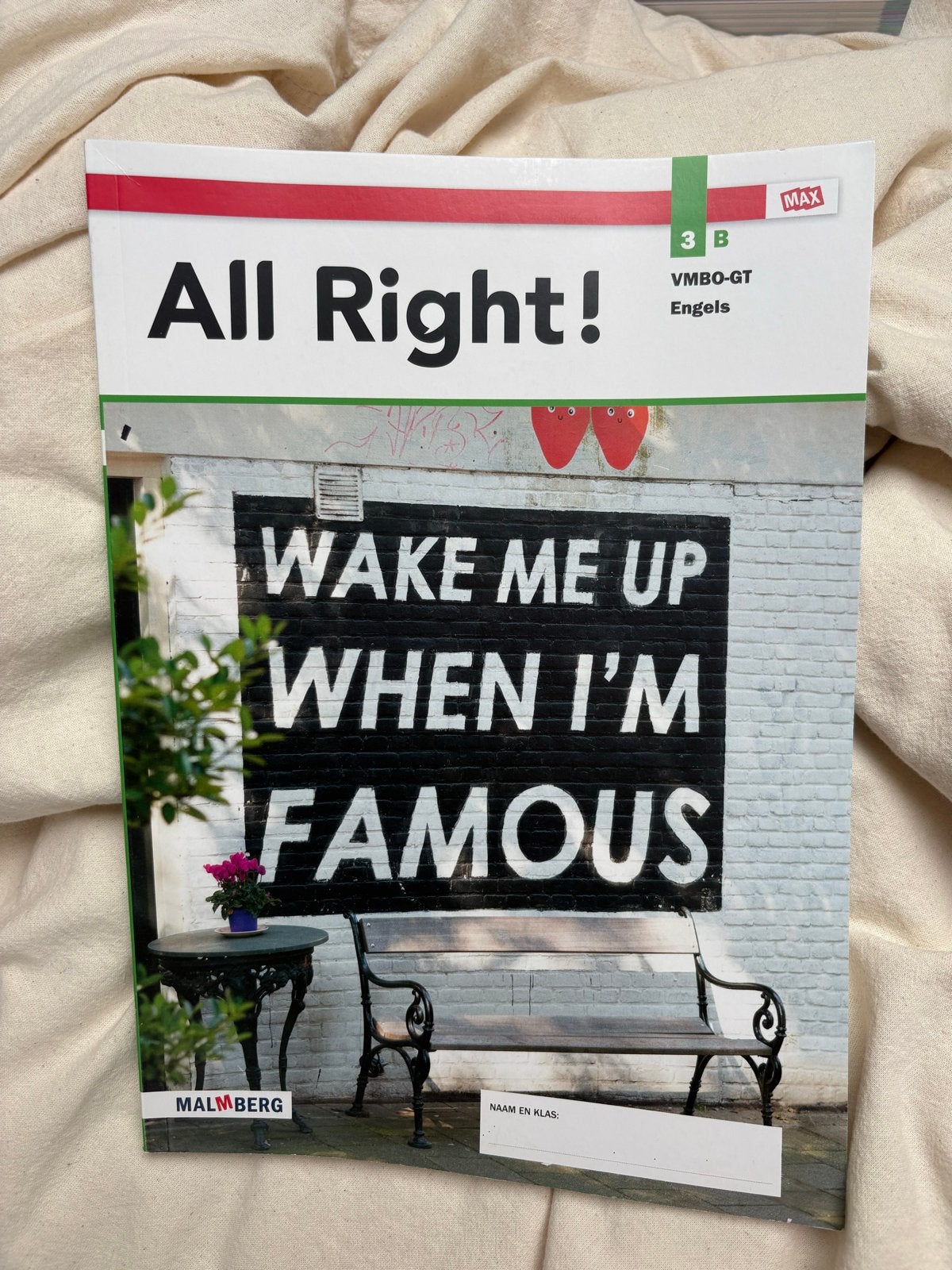 All Right! 3B VMBO-GT Engels Malmberg, Boeken, Ophalen of Verzenden, Zo goed als nieuw, MBO