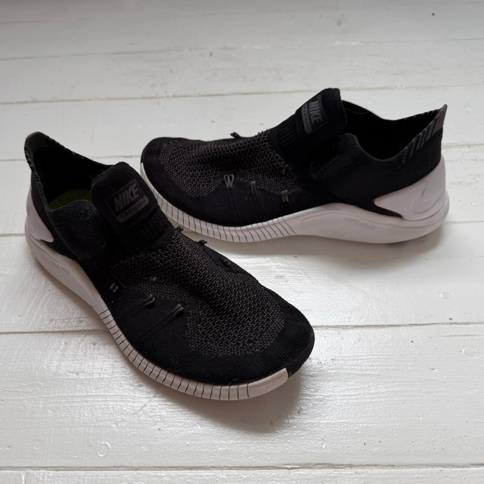 Nike Free Training Flyknit - Zwart - Maat 38,5 (valt als 39), Ophalen of Verzenden, Gedragen, Zwart, Sportschoenen