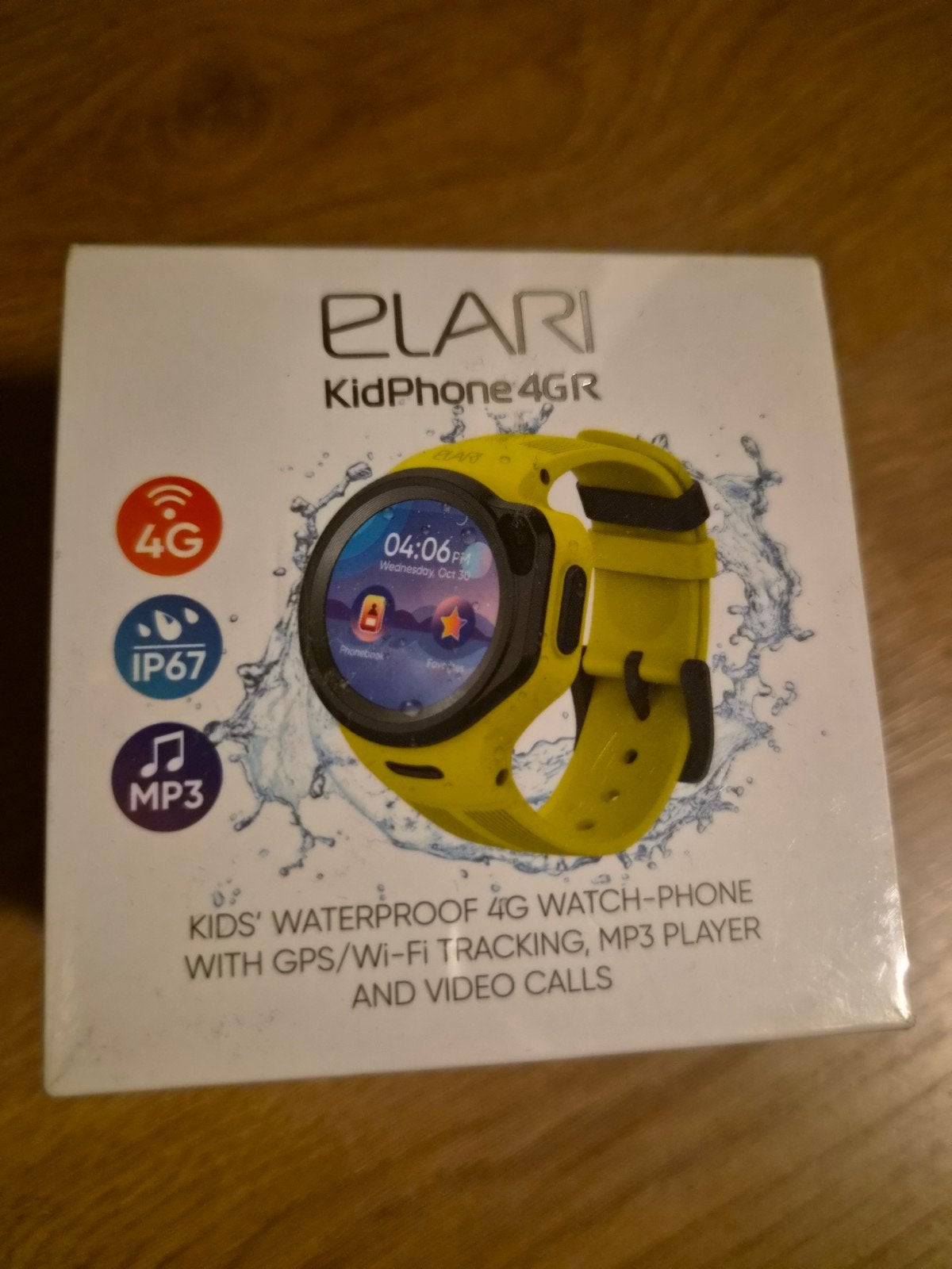 ELARI KidPhone 4GR Kids' Waterproof 4G Watch-Phone Zwart, Ophalen of Verzenden
