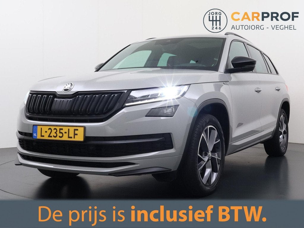 Skoda Kodiaq 1.5 TSI Sportline Business Panorama Dak | Camer, Auto's, Skoda, 4 cilinders, 150 pk, Origineel Nederlands, Bedrijf