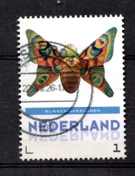gestempelde zegel. Persoonlijke: uit velletje van 3, Ophalen of Verzenden, Na 1940, Gestempeld