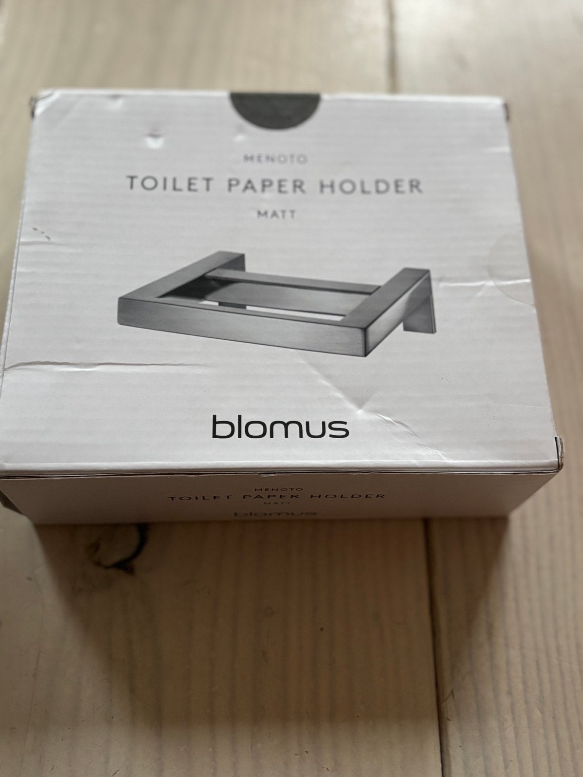 Blomus toiletrolhouder nieuw Menoto mat, Huis en Inrichting, Ophalen of Verzenden, Zo goed als nieuw, Zilver