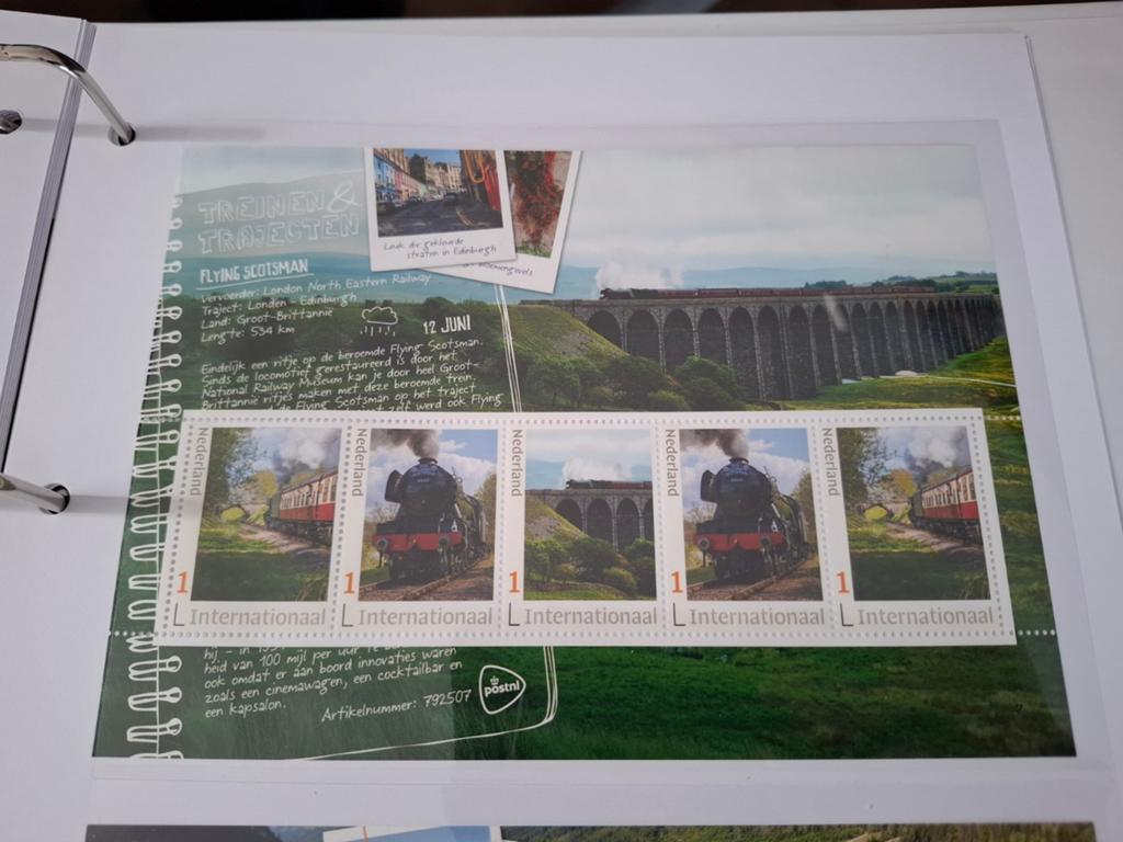 Treinen en Trajecten Flying Scotsman 12 juni, Ophalen of Verzenden, Na 1940, Postfris