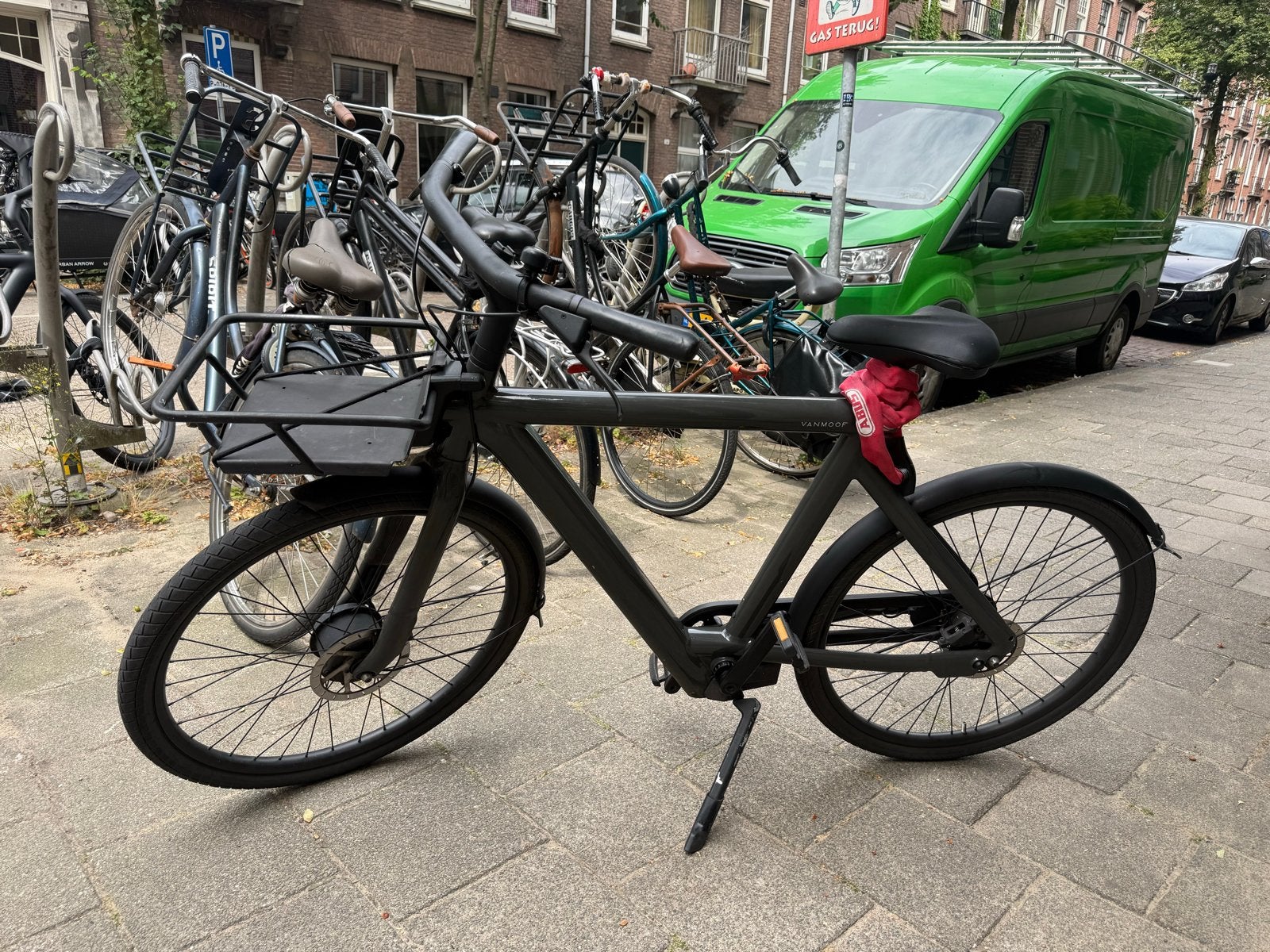VanMoof S5 Dark Grey +Voordrager +Oplader | Perfect werkend, Fietsen en Brommers, Ophalen, Gebruikt, 51 tot 55 cm, Vanmoof