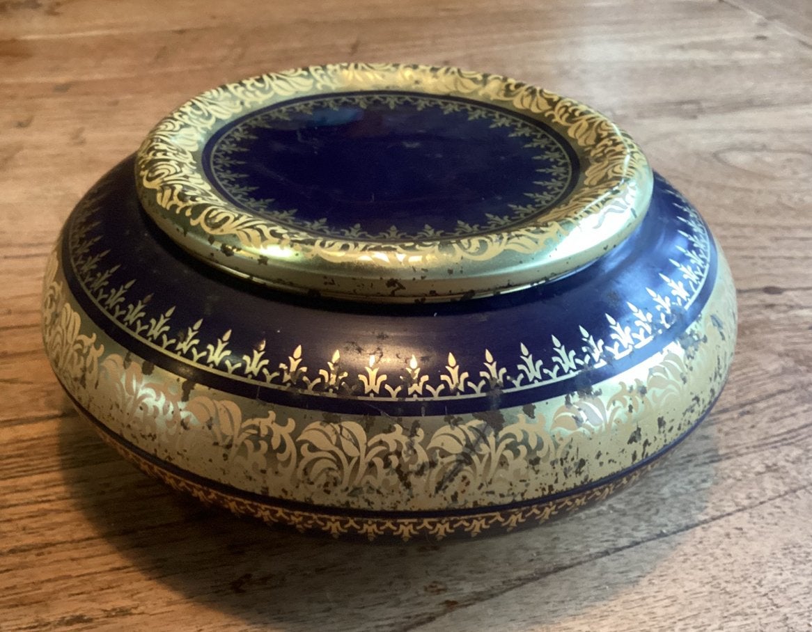 Rond blikje vintage, Ophalen of Verzenden, Gebruikt