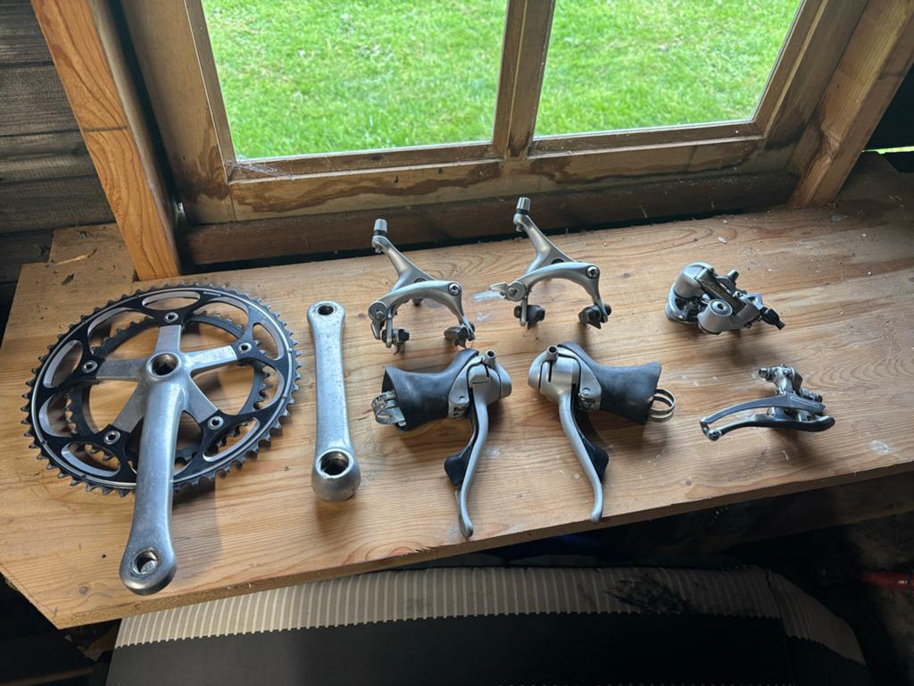 Shimano RSX Groepset - Werkend en Compleet, Fietsen en Brommers, Fietsonderdelen, Crankstel of Pedalen, Gebruikt, Ophalen of Verzenden