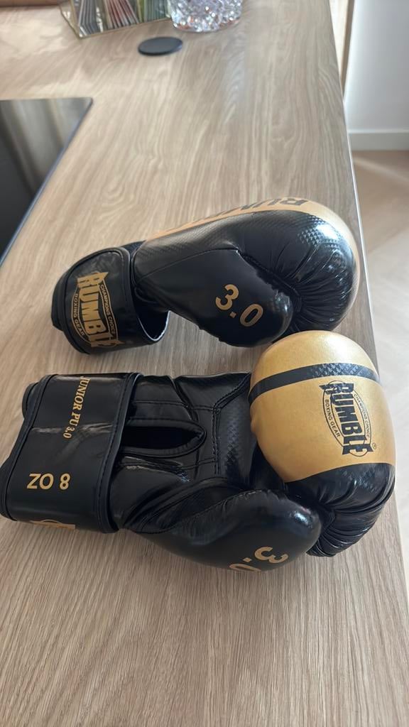 Bokshandschoenen kind maat 8, Ophalen of Verzenden, Zo goed als nieuw, Bokshandschoenen