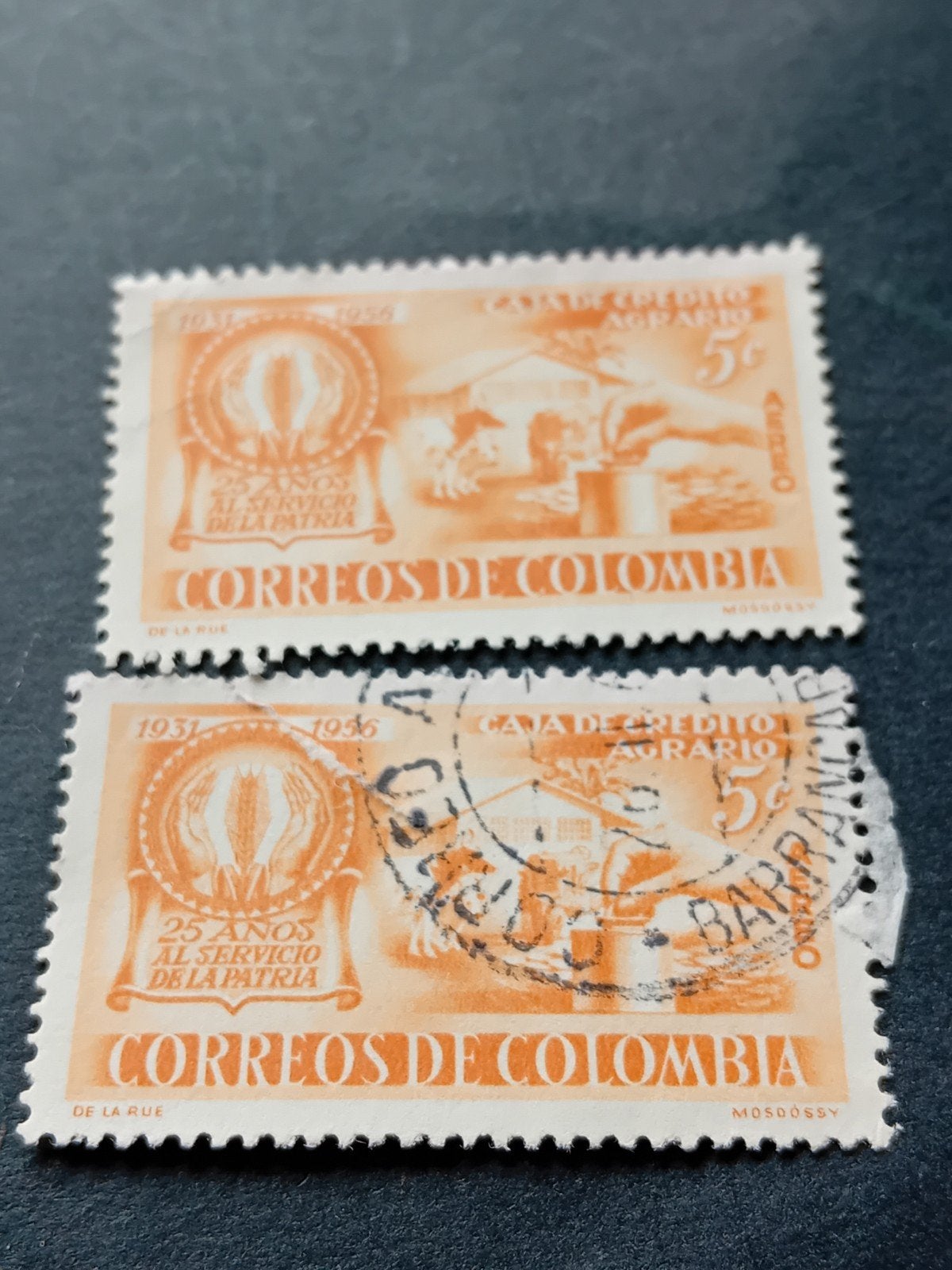Colombia zegels 1931-1956, 25 jaar dienst aan het vaderla, Ophalen of Verzenden