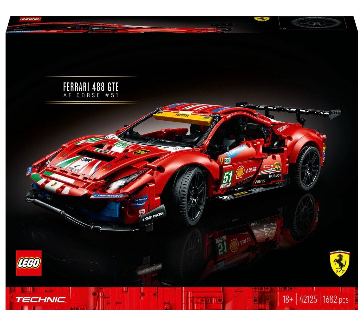Lego Technic 42125 Ferrari GTE AF CORSE #51, Kinderen en Baby's, Lego, Overige typen, Nieuw, Ophalen of Verzenden
