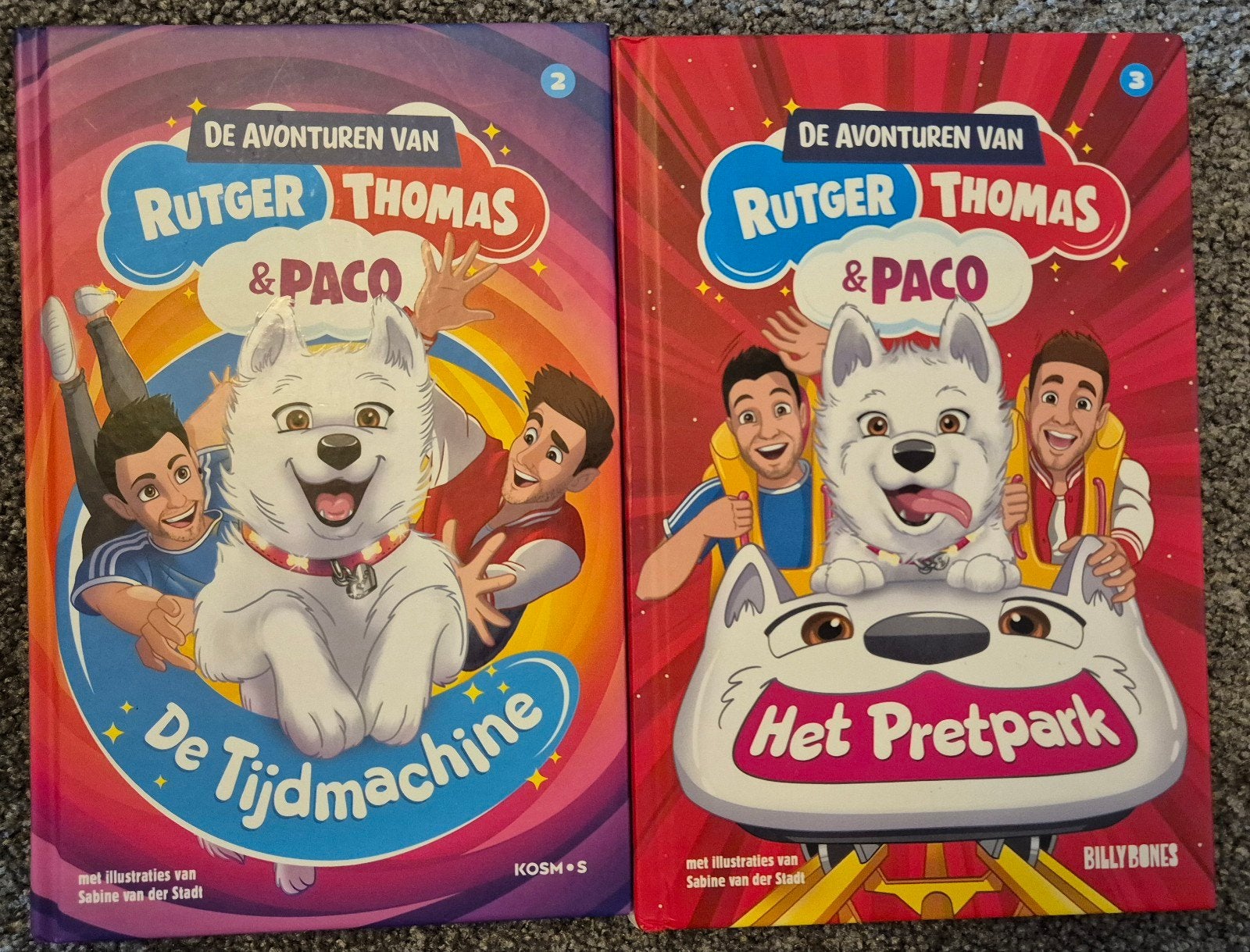 Rutger, Thomas & Paco: De Tijdmachine & Het Pretpark, Boeken, Ophalen of Verzenden, Zo goed als nieuw, Rutger Vink, Thomas van Grinsven