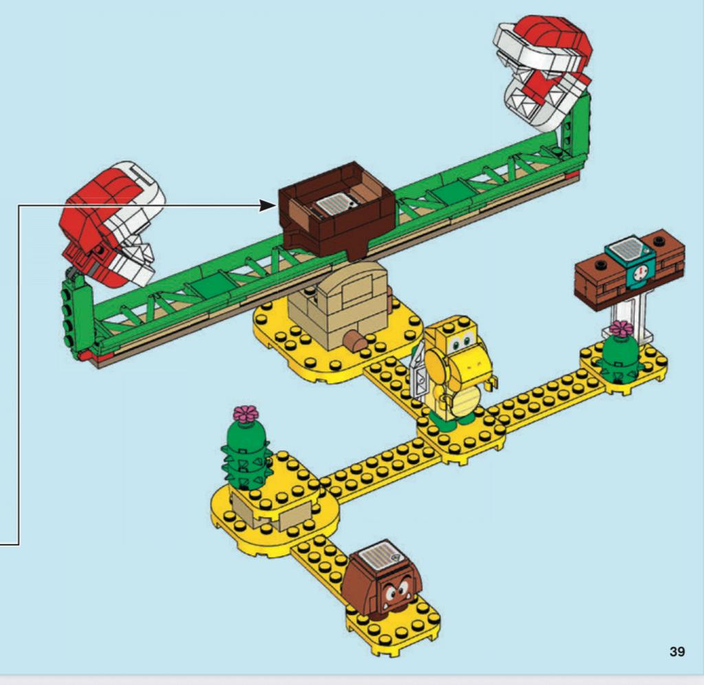 Lego Super Mario 71365 Piranha Plantpowerslide compleet+doos, Ophalen of Verzenden, Zo goed als nieuw, Complete set, Lego
