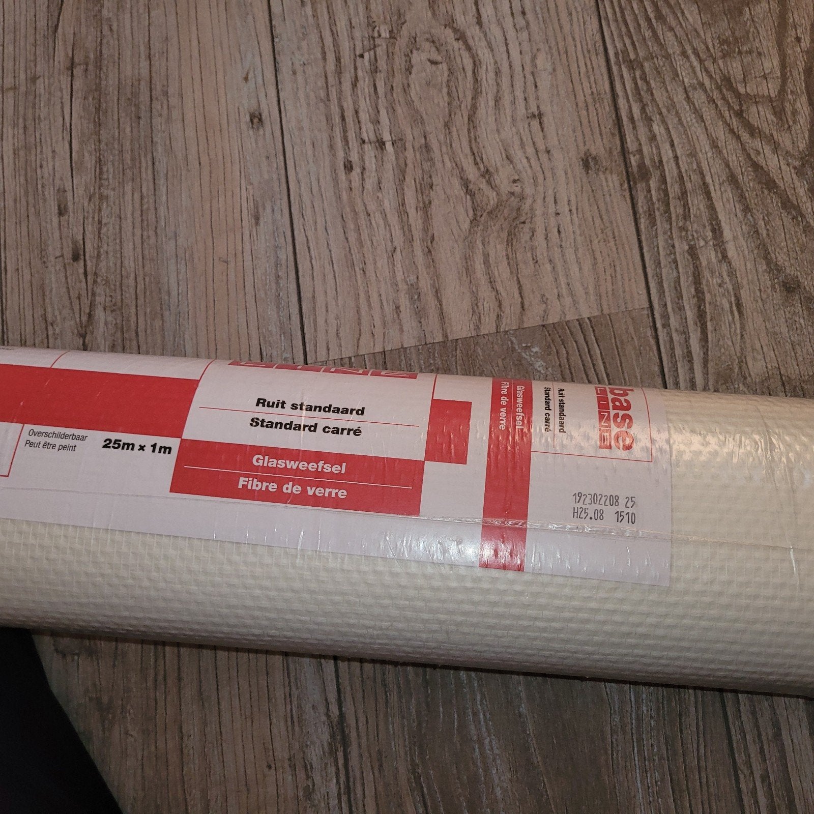 Rol glasvezelbehang - Ruit standaard - 25m x 1m, Ophalen, 60 cm of meer, Overige typen, Nieuw