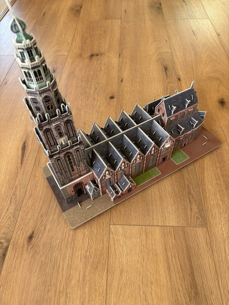 3D Puzzel Martinikerk Groningen, Ophalen, Nieuw, Groter dan 1:35, Diorama