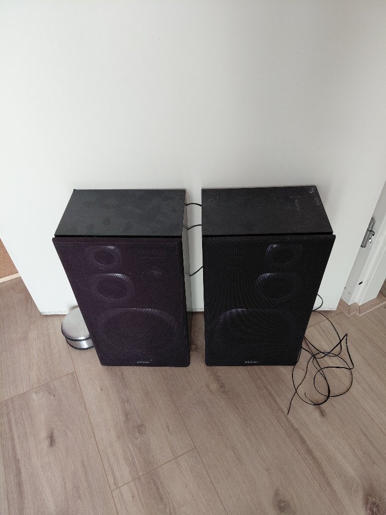 Set Vintage Philips LSB500/20 Speakers – 8 Ohm – Netjes, Ophalen, Stereo speakers, Philips, Gebruikt