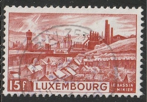 Luxemburg 1948 433 Hoogovens Esch, Gest, Ophalen of Verzenden, Luxemburg, Gestempeld
