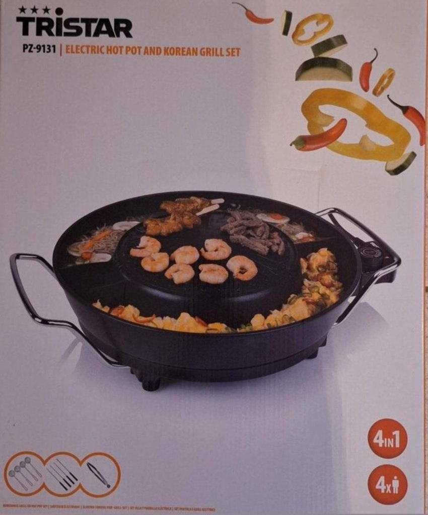 Te Koop: Tristar Hotpot Elektrisch Chinese Fondue-Korian BBQ, Ophalen, Nieuw, Elektrisch, Fondueset