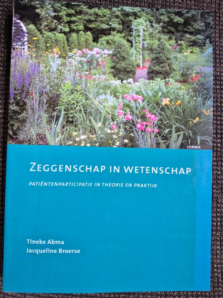 Boek: Zeggenschap in Wetenschap - Patiëntenparticipatie, Verzenden