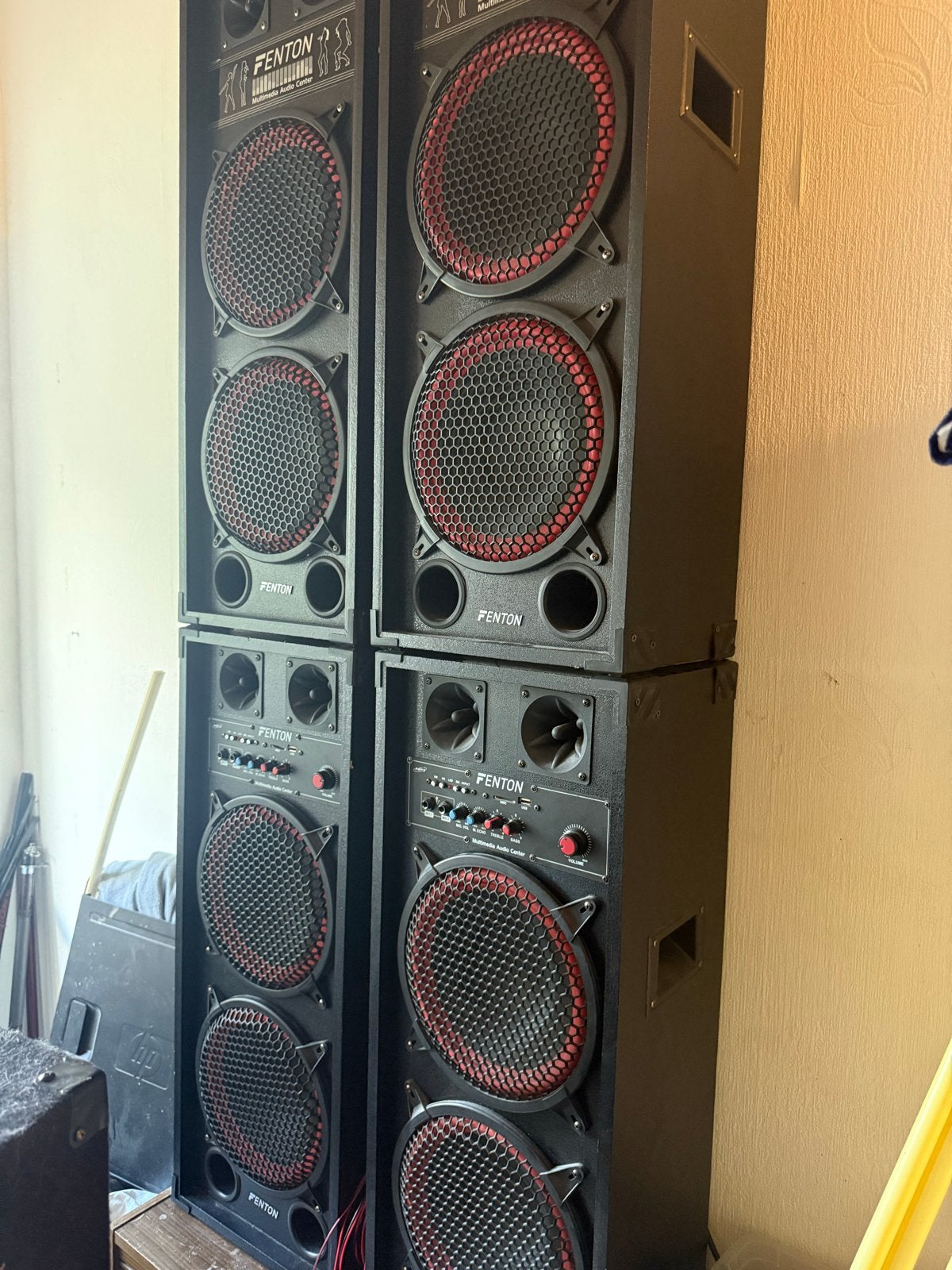 Fanton 1200 Watt Speakers - Krachtig Geluid voor Feesten, Gebruikt, Party speaker, Ophalen, 150 watt of meer