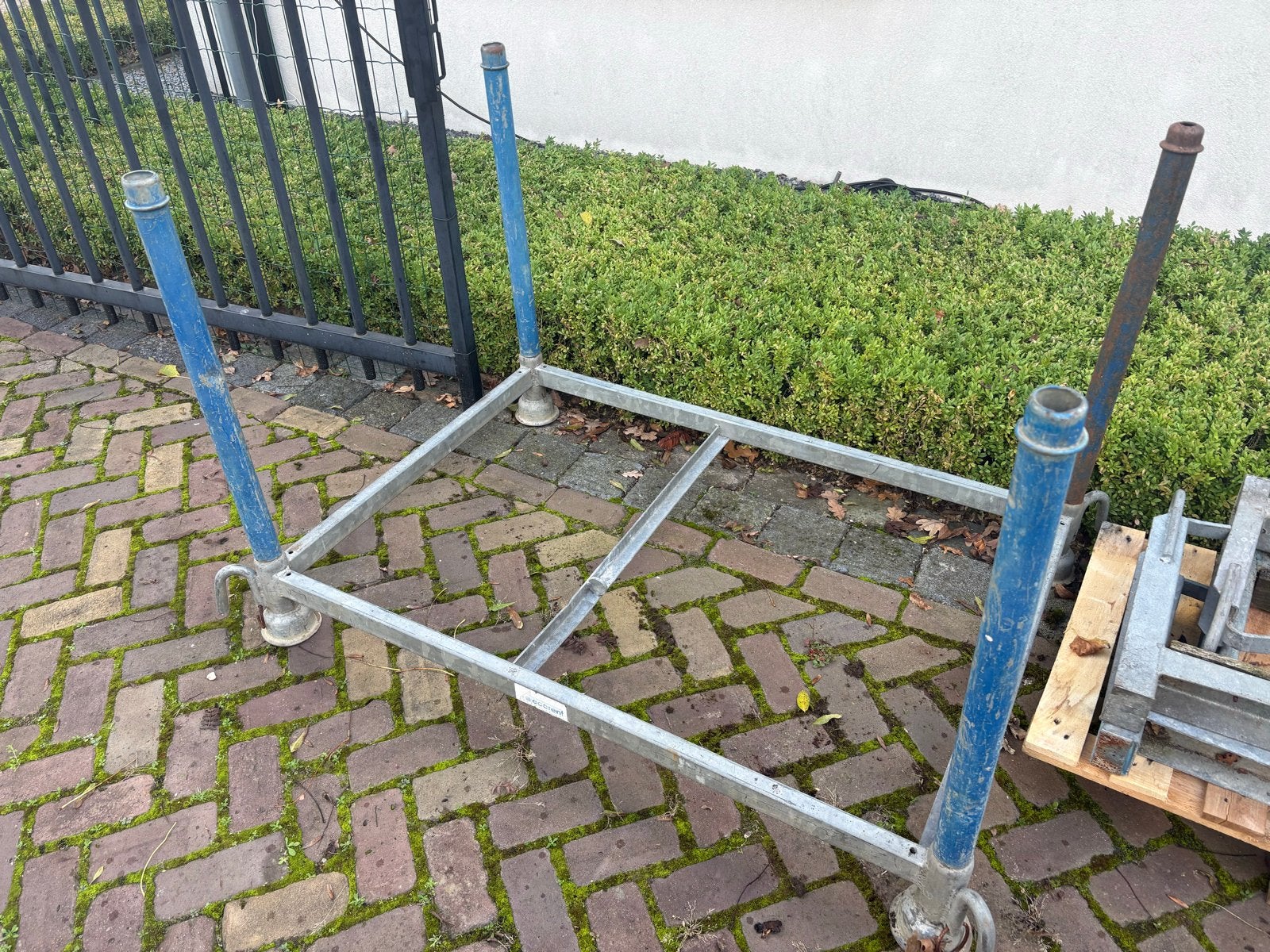 Steigerpijp rek stempel bok voor opslag en transport, Doe-het-zelf en Verbouw, Ophalen, Gebruikt, Overige typen, Minder dan 2 meter