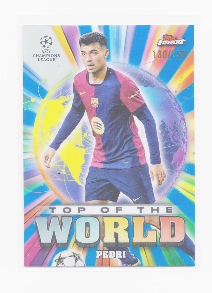 Topps Finest UCL Pedri Top of the World /150 ️, Ophalen of Verzenden, Zo goed als nieuw