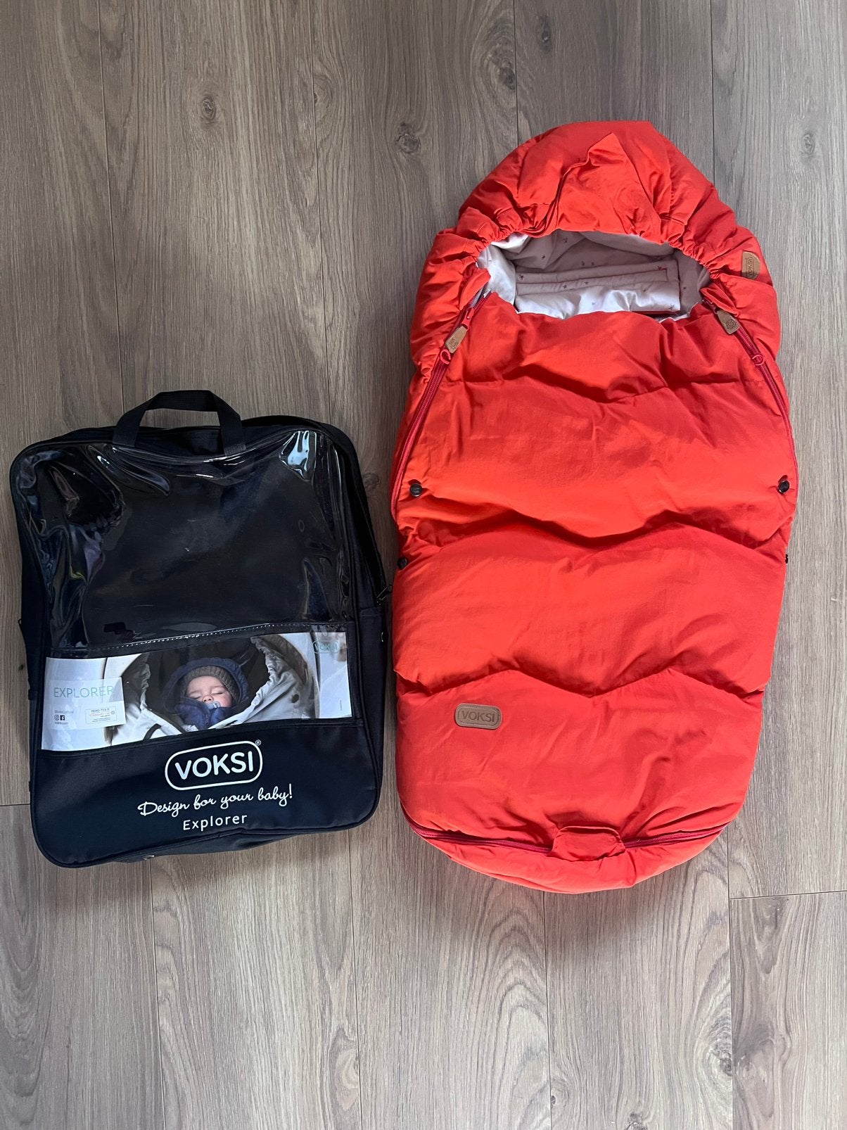 VOKSI Explorer Voetenzak | Dons | Oranje, Ophalen of Verzenden, Zo goed als nieuw, Oranje, Voetenzak