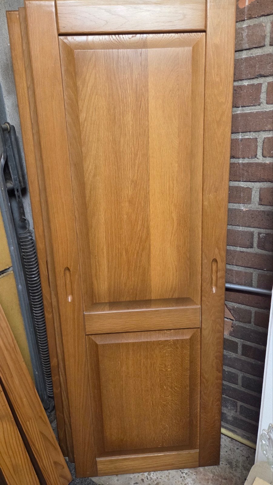 Eiken schuifdeurkast panelen, Ophalen, Schuifdeur, Binnendeur, 200 tot 215 cm