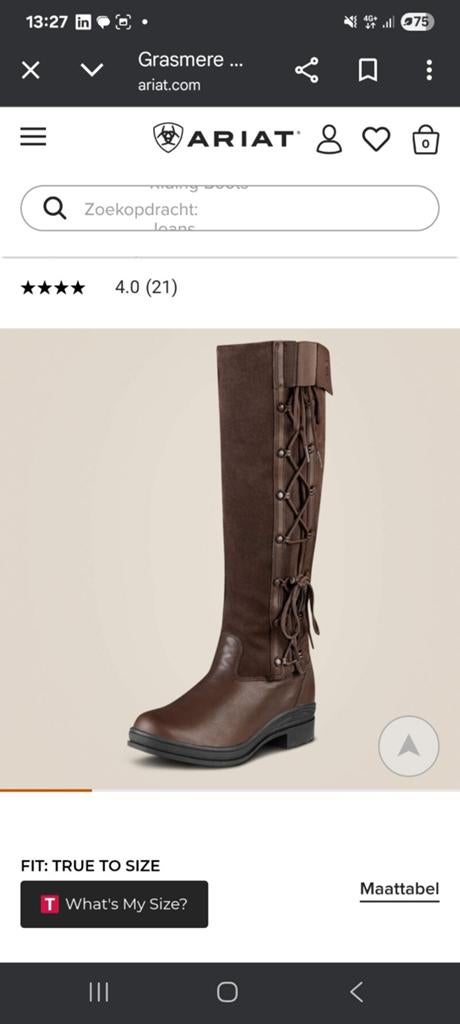 Nieuwstaat Ariat Grasmere outdoorlaars maat 40, Dieren en Toebehoren, Paardrijkleding, Ophalen of Verzenden, Zo goed als nieuw