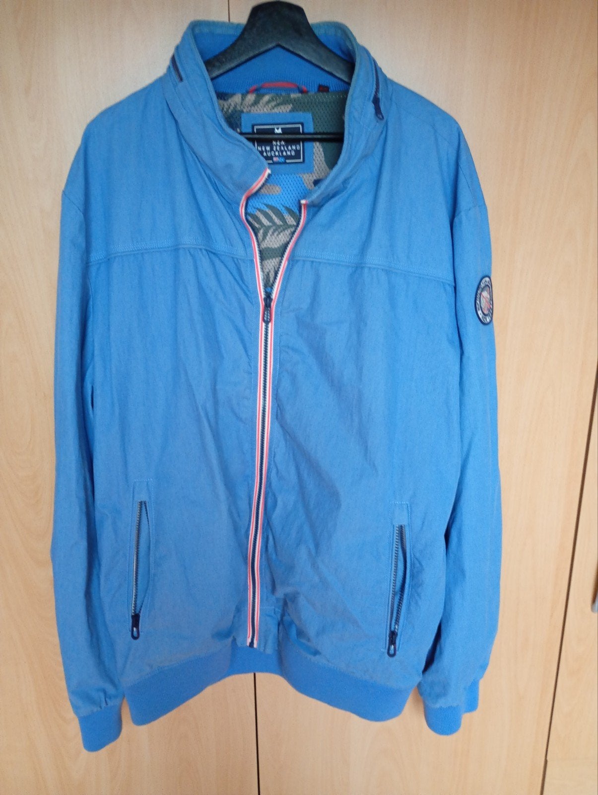 NZA New Zealand Auckland zomerjas met capuchon 3XL, Blauw, Overige maten, Ophalen of Verzenden, Zo goed als nieuw