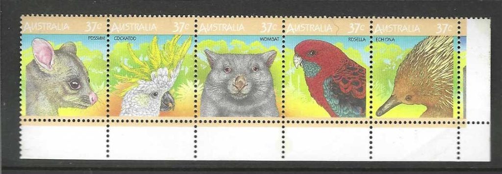 Australië 1041-1045 dieren van het land fauna 1987 serie PF, Ophalen of Verzenden, Postfris, Dier of Natuur