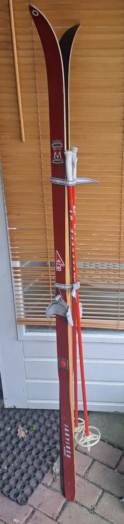 Vintage Snapper Ski's met Stokken, Sport en Fitness, Skiën en Langlaufen, Overige merken, Ophalen of Verzenden, Skiën, Ski's
