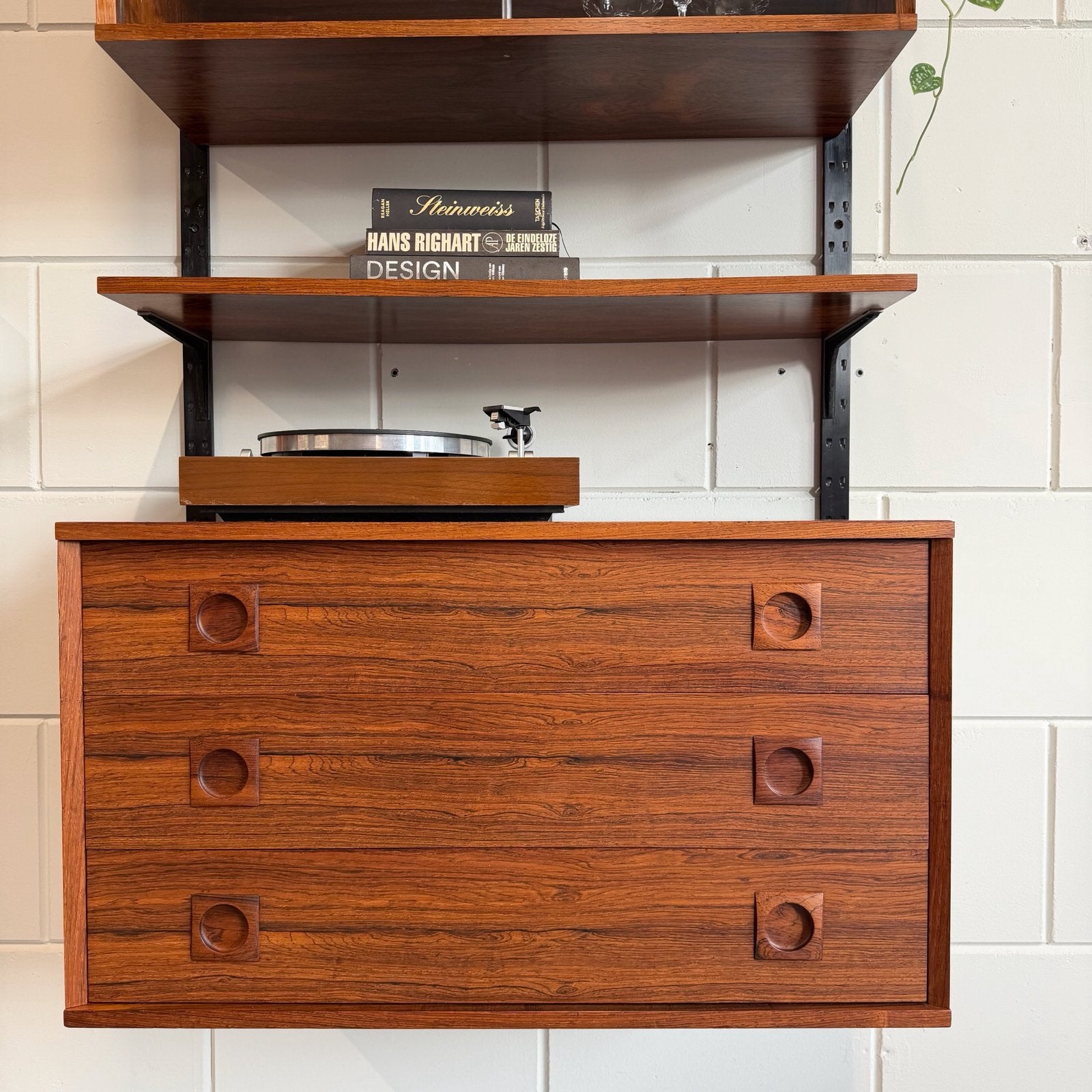 Vintage wandmeubel •Sven Ellekaer•, Huis en Inrichting, Gebruikt, ., Ophalen of Verzenden, 150 tot 200 cm