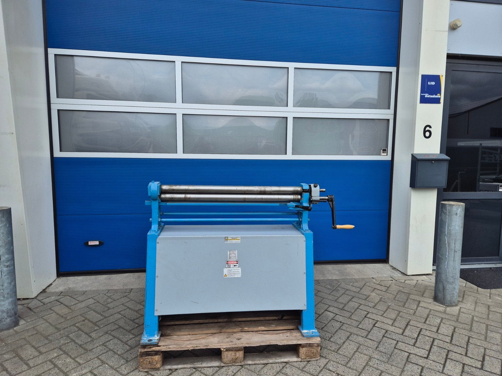 Plaatwals Handbediend 1050x56x1mm Staal met uitklapbare rol, Gebruikt, Bolk Machinehandel, Rondgang 6 Gameren, Info@bolkmachinehandel.nl