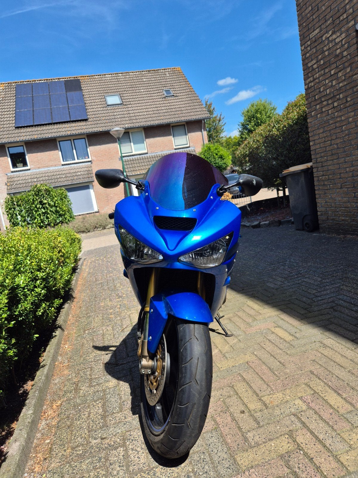 Blauwe Kawasaki Ninja ZX6R, Motoren, Motoren | Kawasaki, Sportuitlaat, 4 cilinders, Motorrijbewijs A, Gebruikt