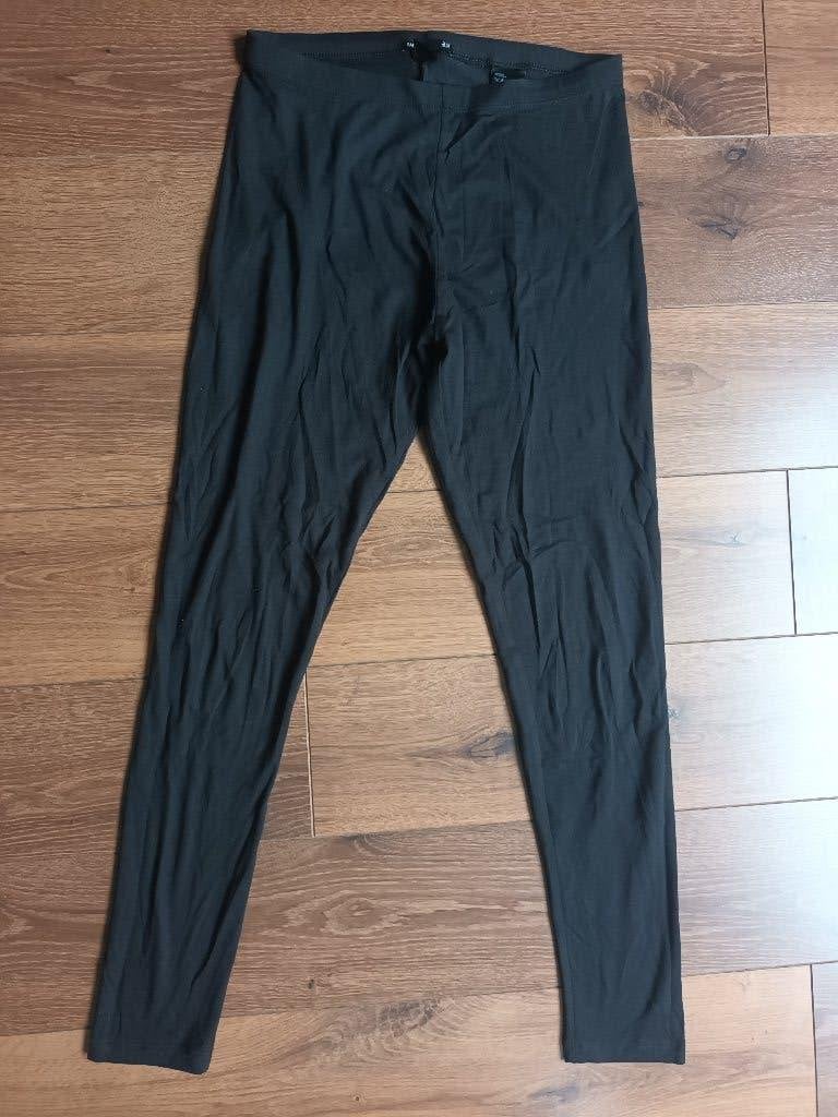 Zwarte lange legging zwart lang H&M basic maat M, Legging, H&M, Zwart, Maat 40/42 (M)