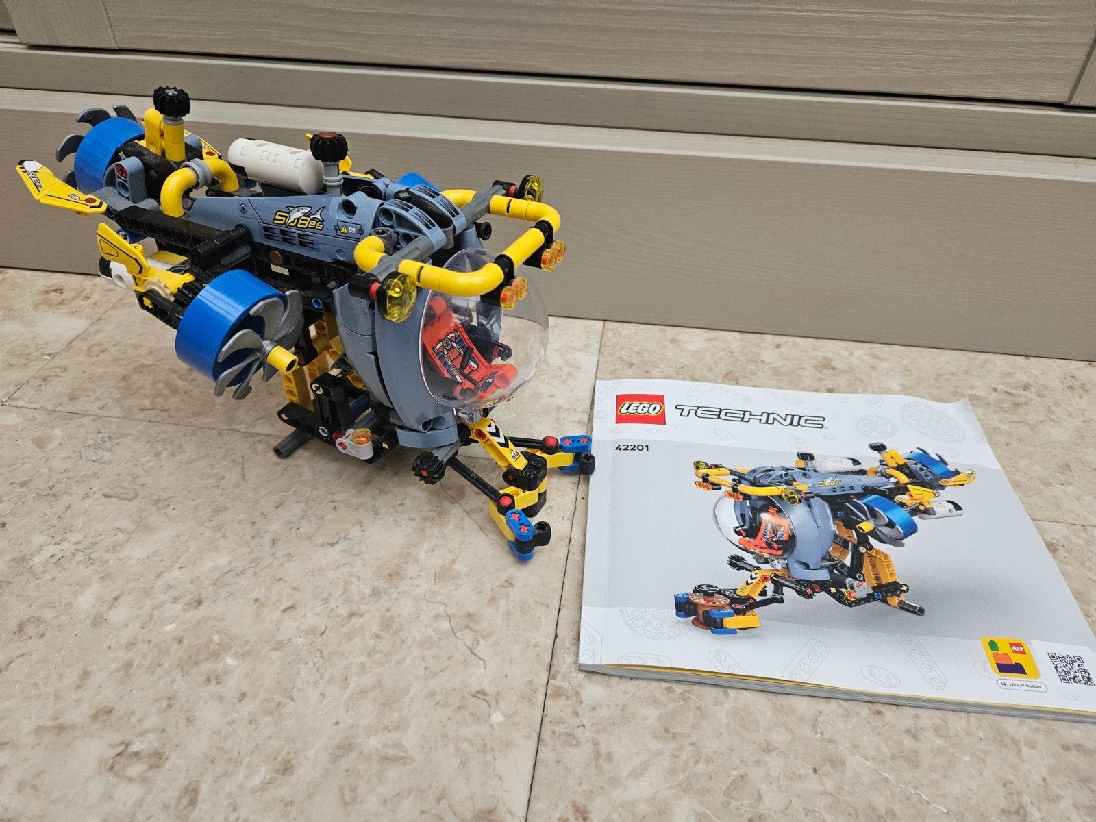 Lego Technic Onderwaterdrone 42061 - Compleet met boekje, Kinderen en Baby's, Lego, Inclusief instructies, Ophalen of Verzenden