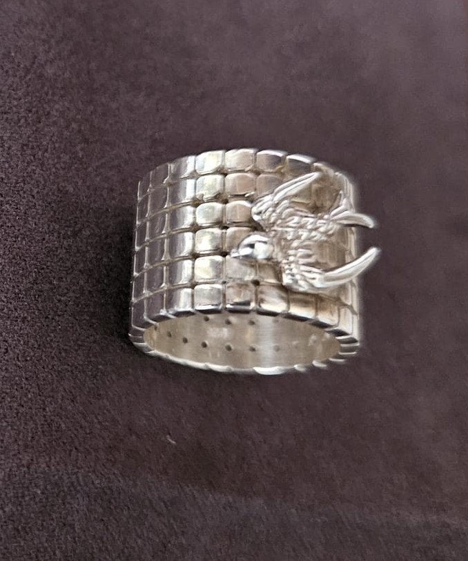 925 Zilveren ring  met zwaluw - Taj, Amsterdam, Ophalen of Verzenden, Dame, Zilver, Zilver