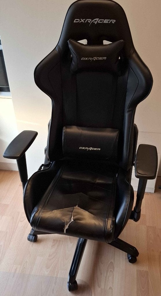 DXRacer DX Racer FORMULA F08-N Gamestoel Gamer chair - Zwart, Huis en Inrichting, Bureaustoelen, Ophalen, Gaming bureaustoel, Gebruikt
