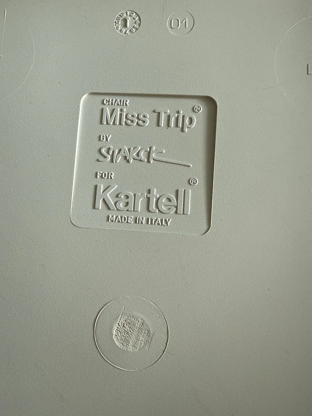 6 Kartell Miss Trip stoel - Philippe Starck design, Ophalen, Gebruikt, Wit, Vijf, Zes of meer stoelen