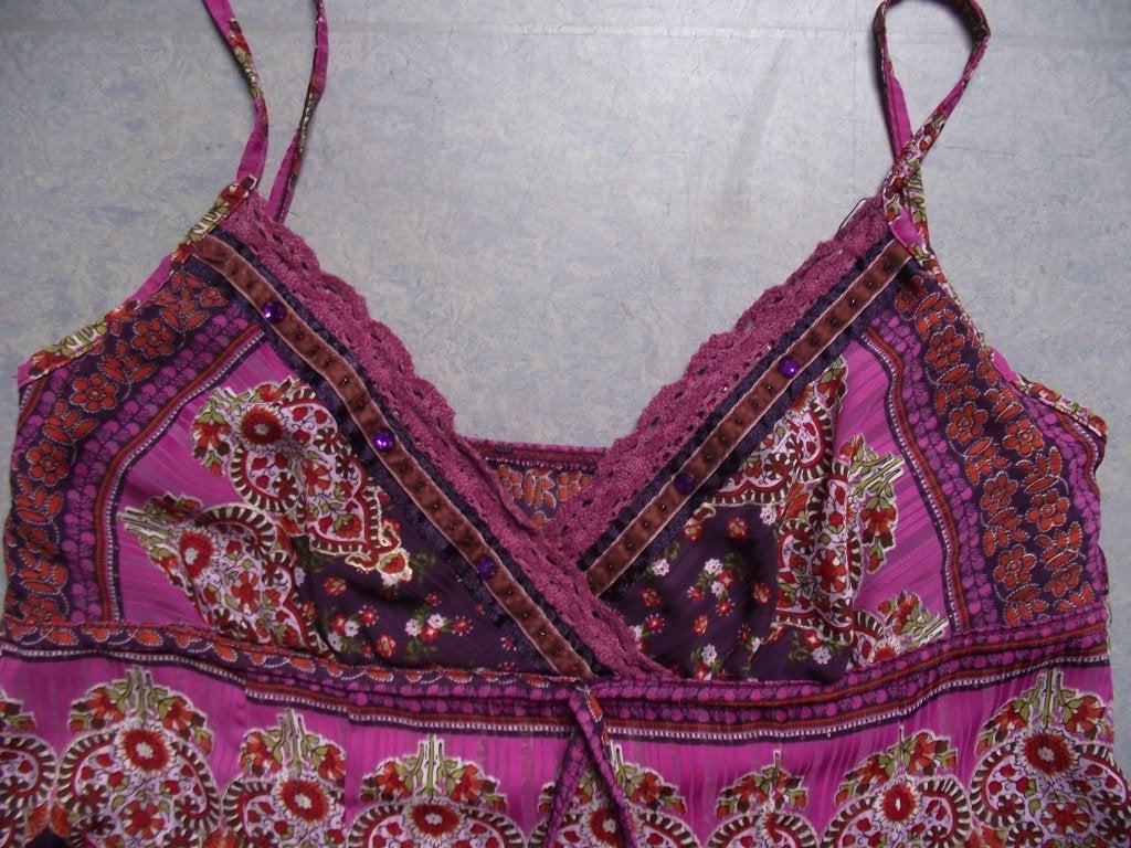 voile paars cerise roze Tally Weijl tuniekje maat S, Tally Weijl, Paars, Ophalen of Verzenden, Zo goed als nieuw