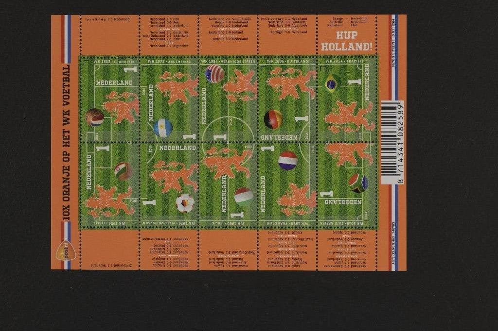 oranje op wk voetbal, Postzegels en Munten, Ophalen of Verzenden, Na 1940, Postfris
