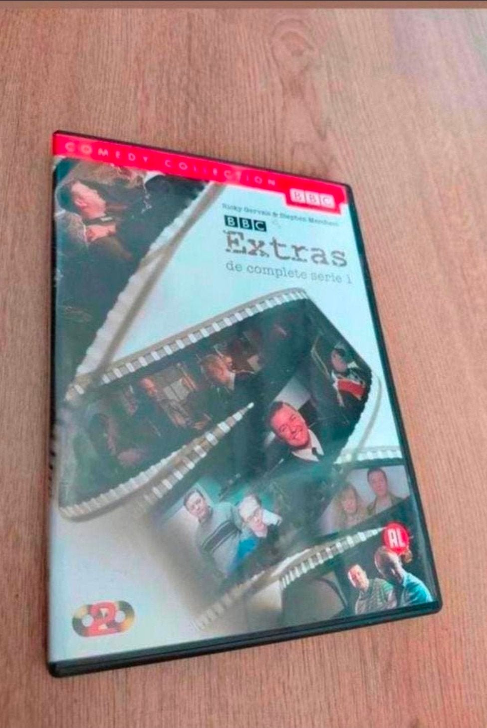 Extra's Serie 1 dvd Ricky Gervais BBC., Cd's en Dvd's, Gebruikt, Seizoen 1, Alle leeftijden, Ophalen of Verzenden
