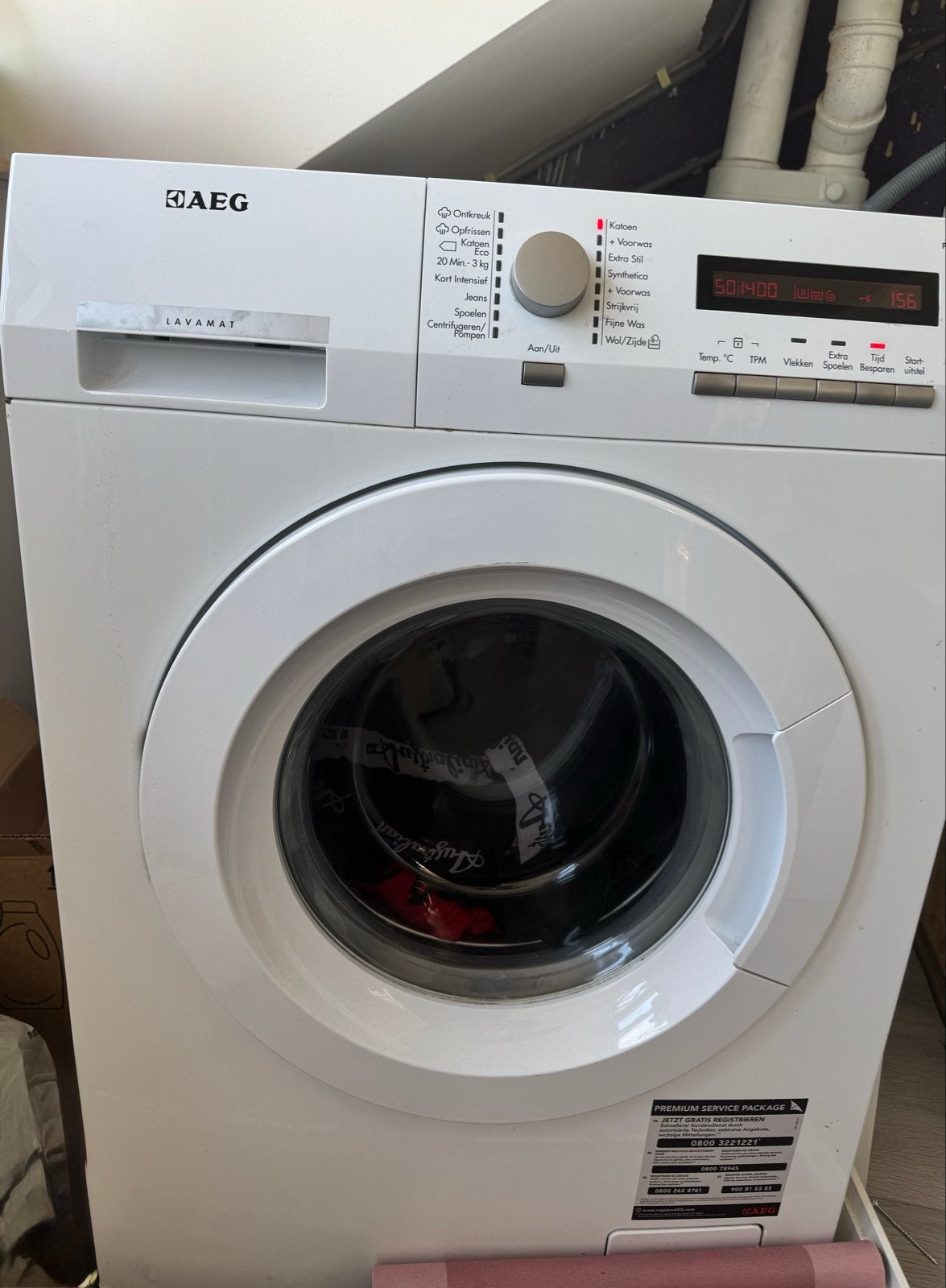AEG Lavamat Protex Wasmachine - Zo goed als nieuw, Witgoed en Apparatuur, 1200 tot 1600 toeren, 8 tot 10 kg, Ophalen of Verzenden