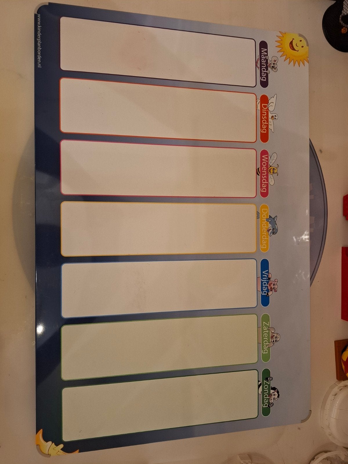 planbord kind, Ophalen, Krijtbord