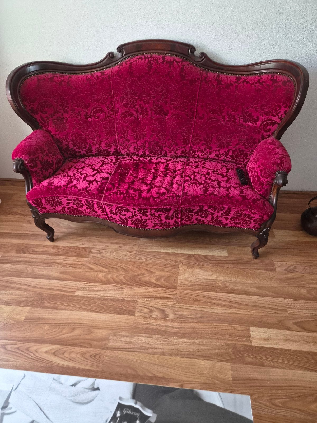 Biedermeier bank  185 euro  155 cm 55 cm, Ophalen