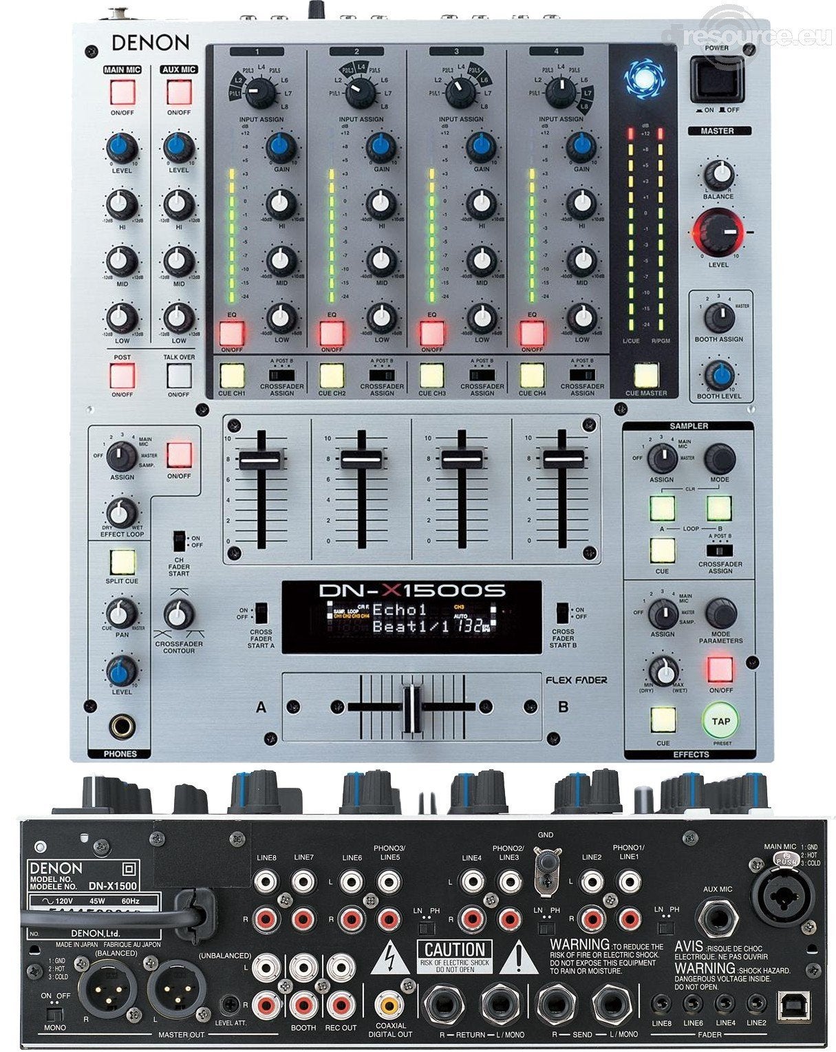 Denon DN-X1500 DJ Mixer - incl. UDG draagtas, Ophalen, Zo goed als nieuw, Dj-set, Denon
